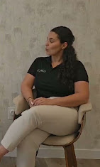 Off-camera moment between client calls